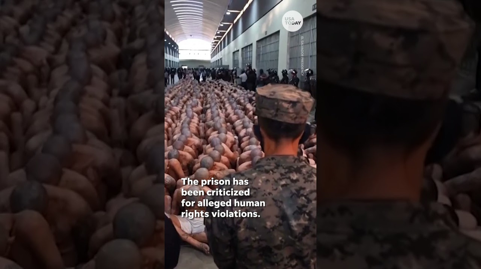 El Salvador transports 2,000 gang members to new prison | USA TODAY #Shorts El Salvador transports 2,000 gang members to new prison | USA TODAY #Shorts