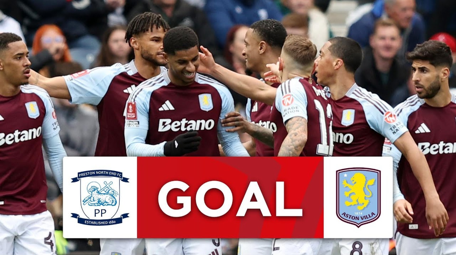 GOAL | Marcus Rashford | Preston North End 0-2 Aston Villa | Quarter-Final | Emirates FA Cup 2024-25 GOAL | Marcus Rashford | Preston North End 0-2 Aston Villa | Quarter-Final | Emirates FA Cup 2024-25