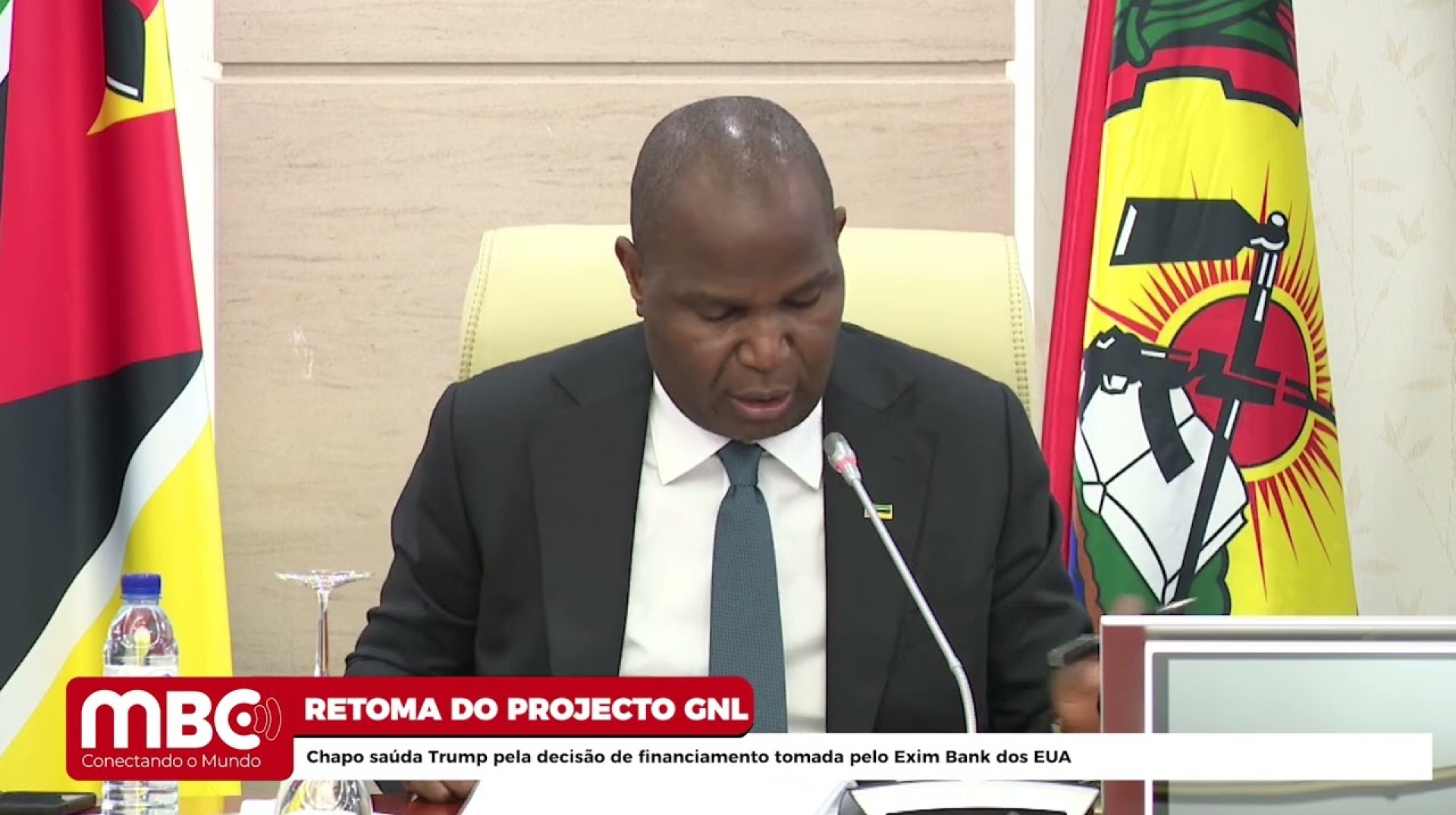 RETOMA DO PROJECTO GNL: CHAPO SAÚDE TRUMP PELA DECISÃO DE FINACIAMENTO TOMADA PELO EXIM BANK DOS EUA RETOMA DO PROJECTO GNL: CHAPO SAÚDE TRUMP PELA DECISÃO DE FINACIAMENTO TOMADA PELO EXIM BANK DOS EUA