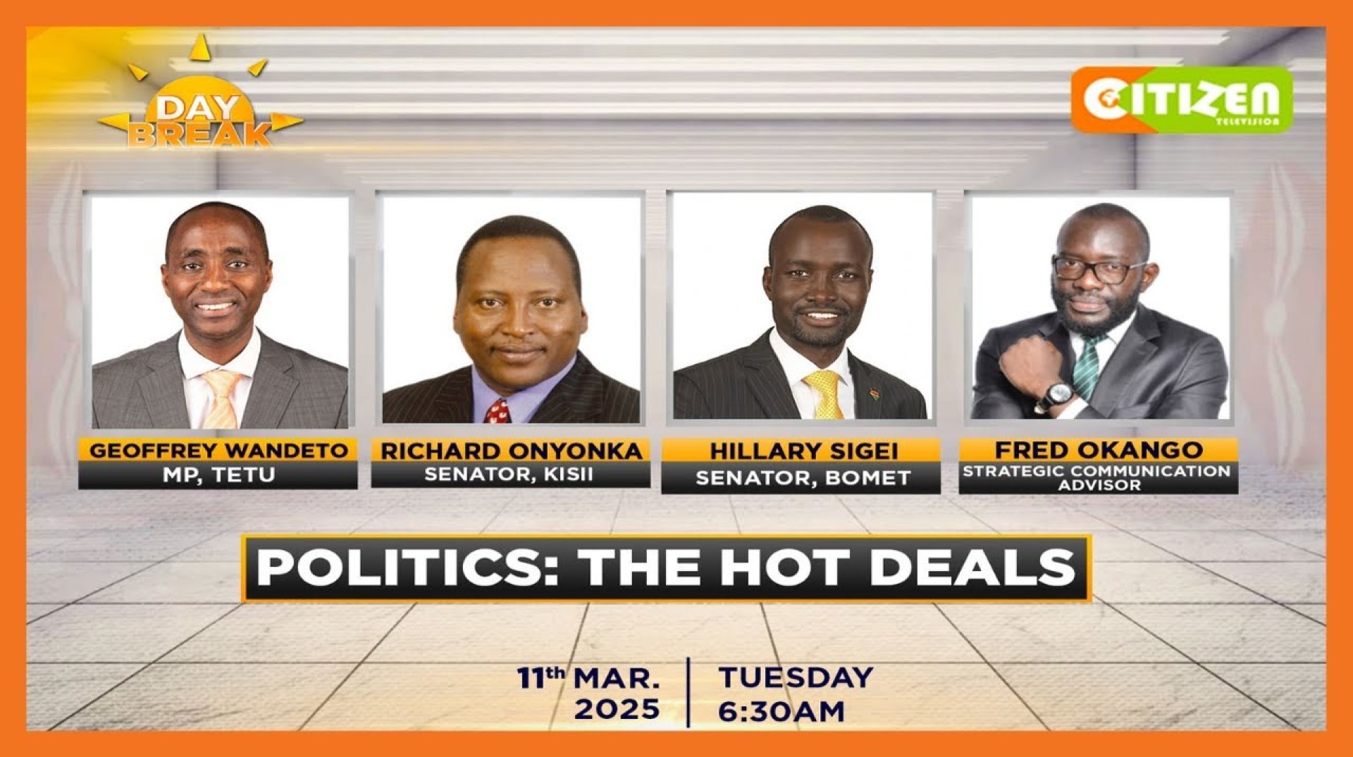 DAY BREAK | Politics: The hot deals in Ruto, Raila handshake DAY BREAK | Politics: The hot deals in Ruto, Raila handshake