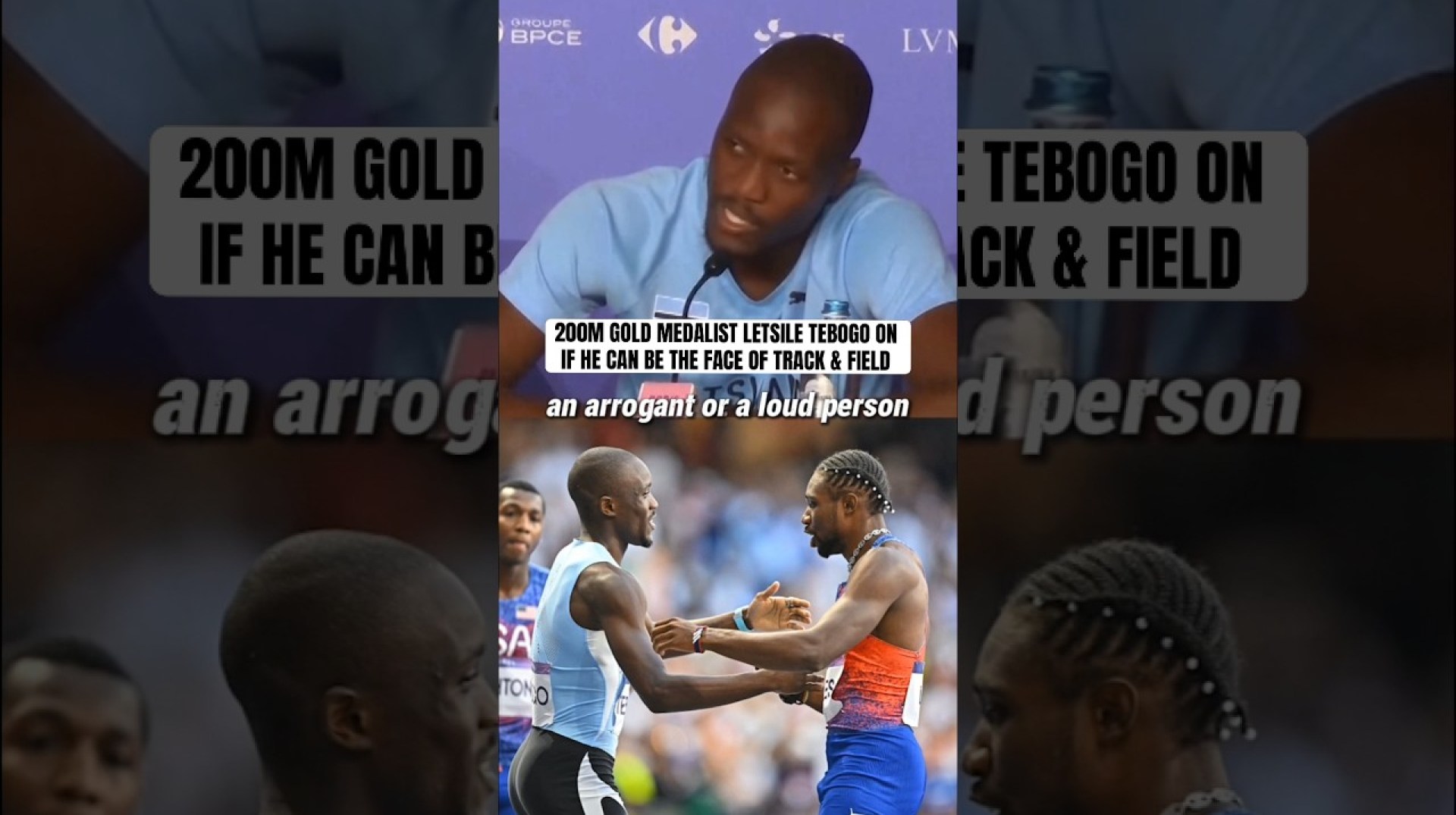 Letsile Tebogo explains why Noah Lyles is the face of track & field Letsile Tebogo explains why Noah Lyles is the face of track & field
