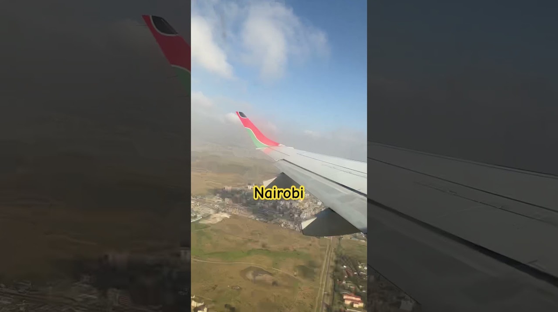 Nairobi Kenya Airborne view day and night Nairobi Kenya Airborne view day and night