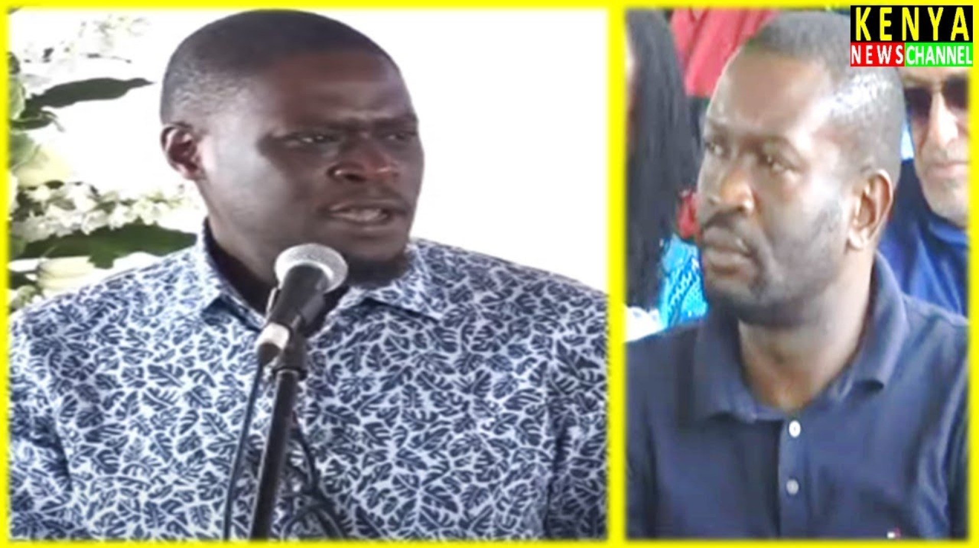 Sakaja addresses Sifuna face to face during Beatrice Elachi Son Burial Elvis Murakana Namenya Sakaja addresses Sifuna face to face during Beatrice Elachi Son Burial Elvis Murakana Namenya