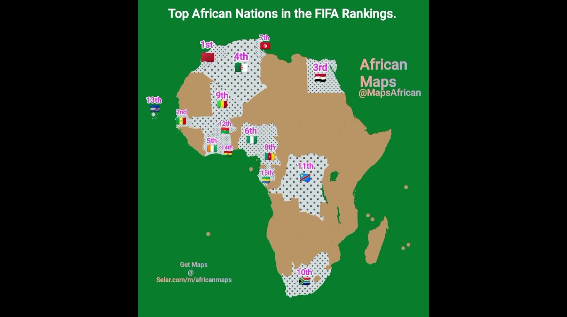 Africa's Best National Football Teams | FIFA Rankings Map Africa's Best National Football Teams | FIFA Rankings Map