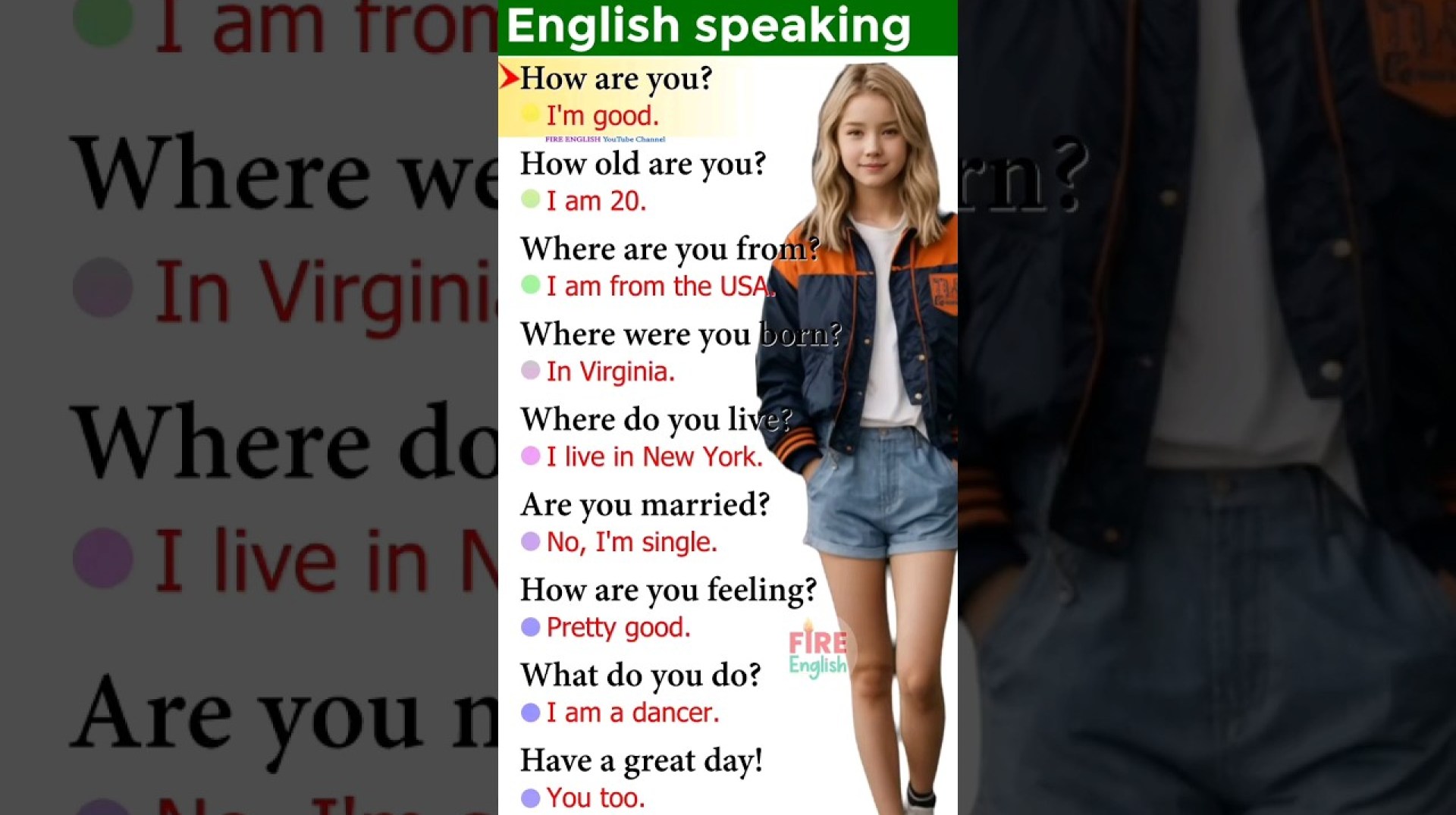 How to speak English fluently? Daily use English question answer practice #englishquestioansanswers How to speak English fluently? Daily use English question answer practice #englishquestioansanswers