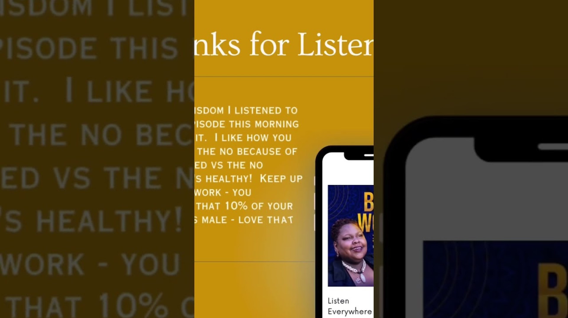 Listeners are loving the Black Women Amplified Podcast, even men! #podcast #personaldevelopment Listeners are loving the Black Women Amplified Podcast, even men! #podcast #personaldevelopment