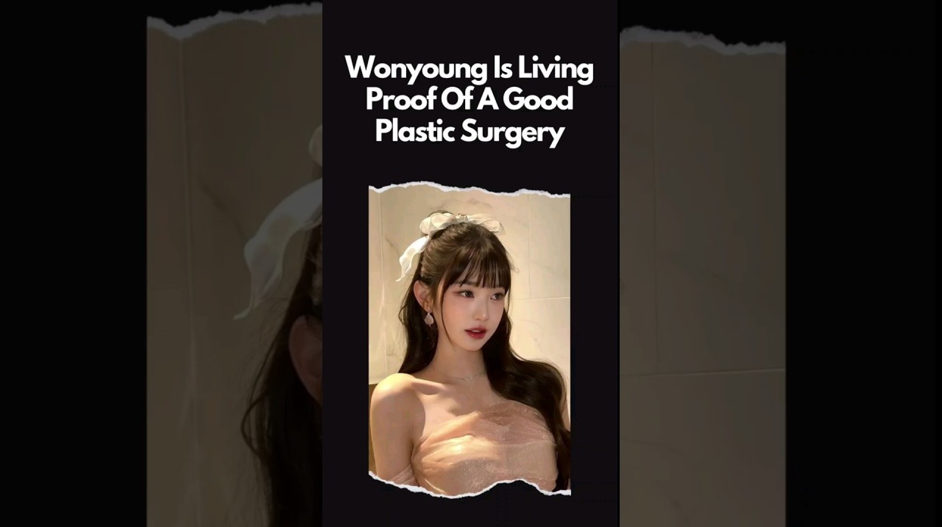 Wonyoung is Living Proof Of a Good Plastic Surgery Wonyoung is Living Proof Of a Good Plastic Surgery