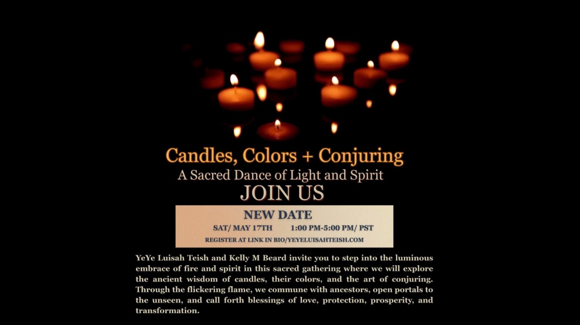 Candles, Colors and Conjuring VIRTUAL CLASS 05/17 #consciousness #spiritualgrowth #spiritualhealing Candles, Colors and Conjuring VIRTUAL CLASS 05/17 #consciousness #spiritualgrowth #spiritualhealing