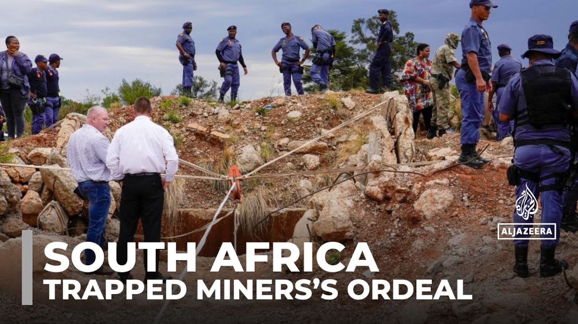 Operation under way to rescue trapped miners from South African gold mine Operation under way to rescue trapped miners from South African gold mine