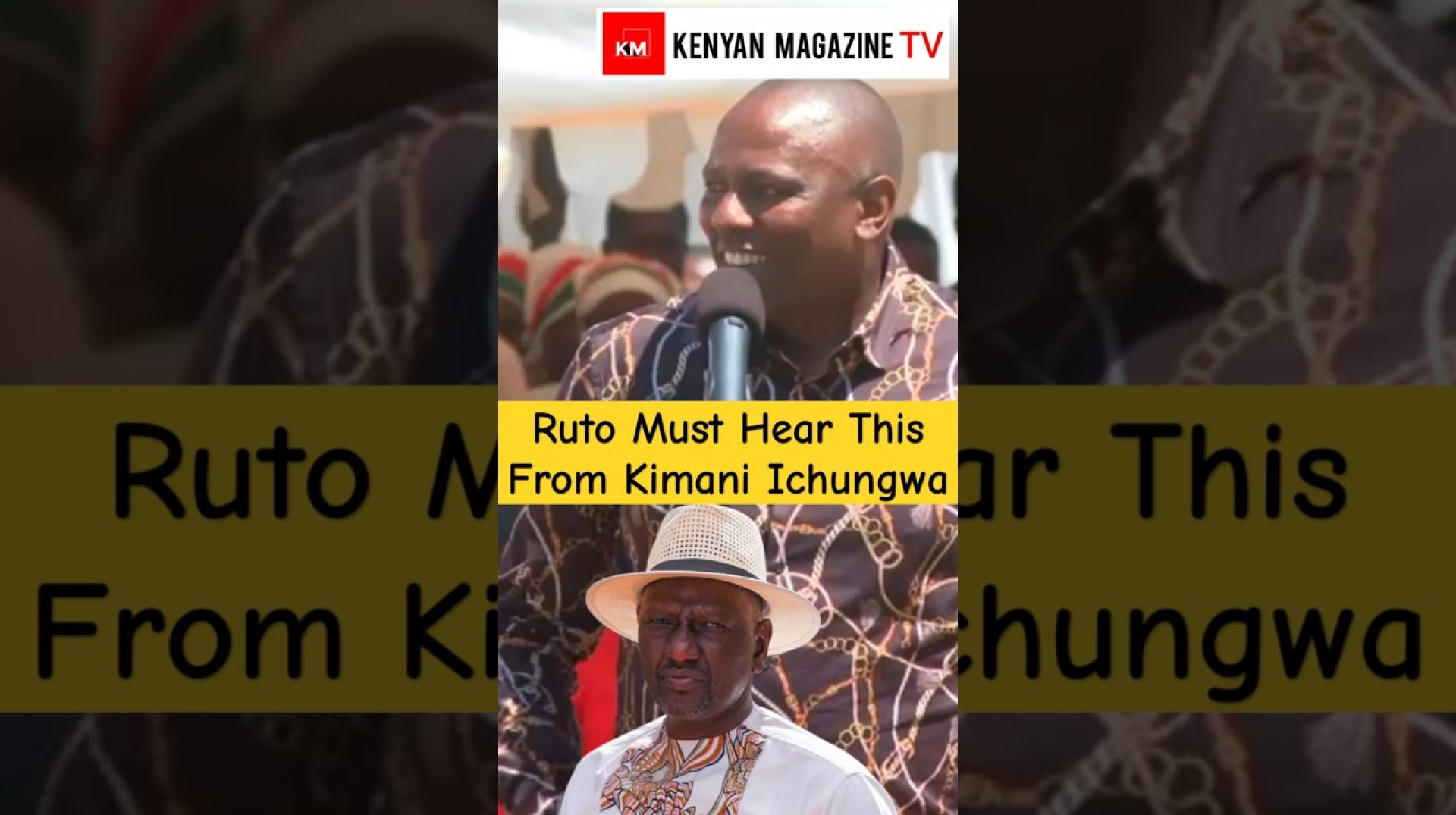 Ruto's favorite MP Kimani Ichungwa in Western Kenya the land of the Abaluya Ruto's favorite MP Kimani Ichungwa in Western Kenya the land of the Abaluya