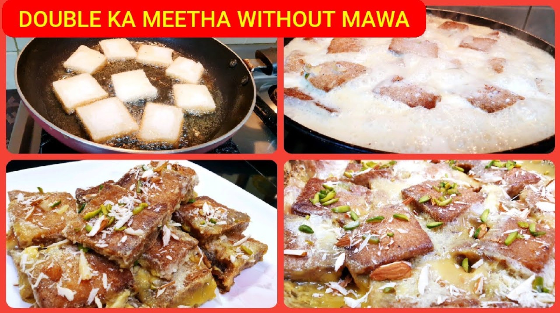 Hyderabadi Special Double Ka Meetha Recipe|| How to make Double ka Meetha Without/With Mawa Recipe Hyderabadi Special Double Ka Meetha Recipe|| How to make Double ka Meetha Without/With Mawa Recipe