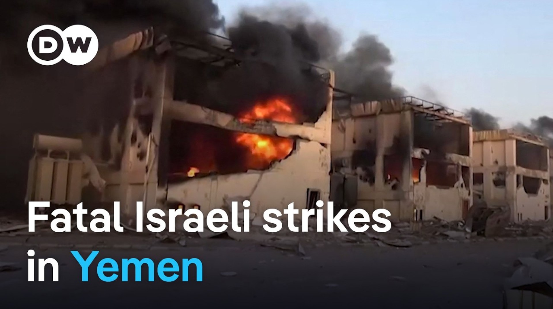 Israel strikes Yemen airport with WHO chief inside | DW News Israel strikes Yemen airport with WHO chief inside | DW News