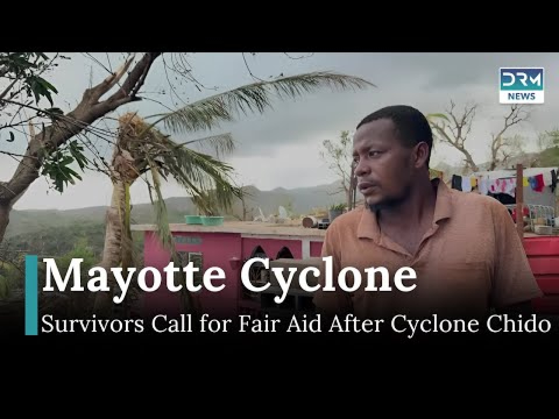 Cyclone Chido Survivors in Mayotte Plead for Water and Fair Aid Distribution | DRM News AL1I Cyclone Chido Survivors in Mayotte Plead for Water and Fair Aid Distribution | DRM News AL1I