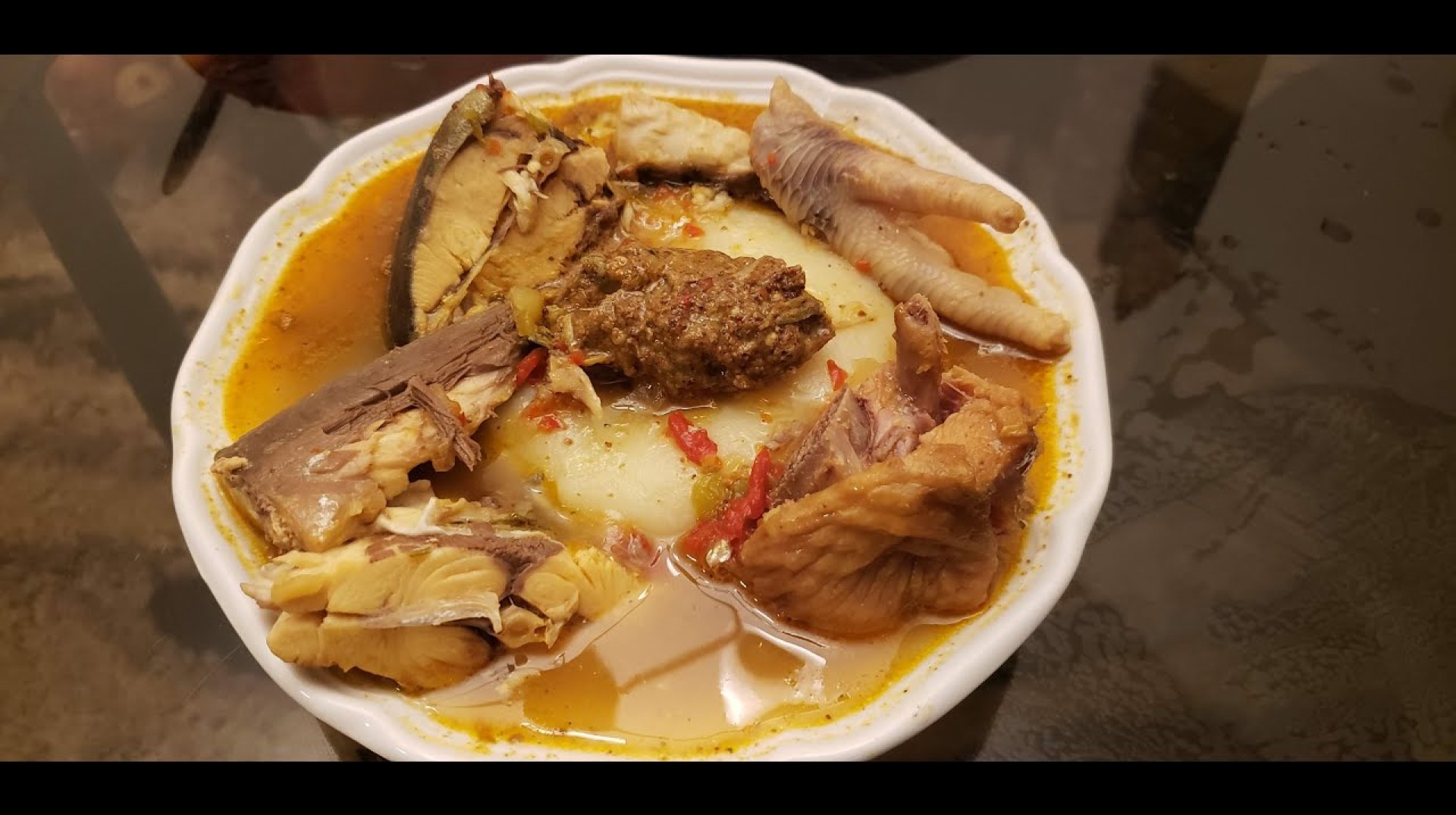 Liberian fufu and soup recipe Liberian fufu and soup recipe