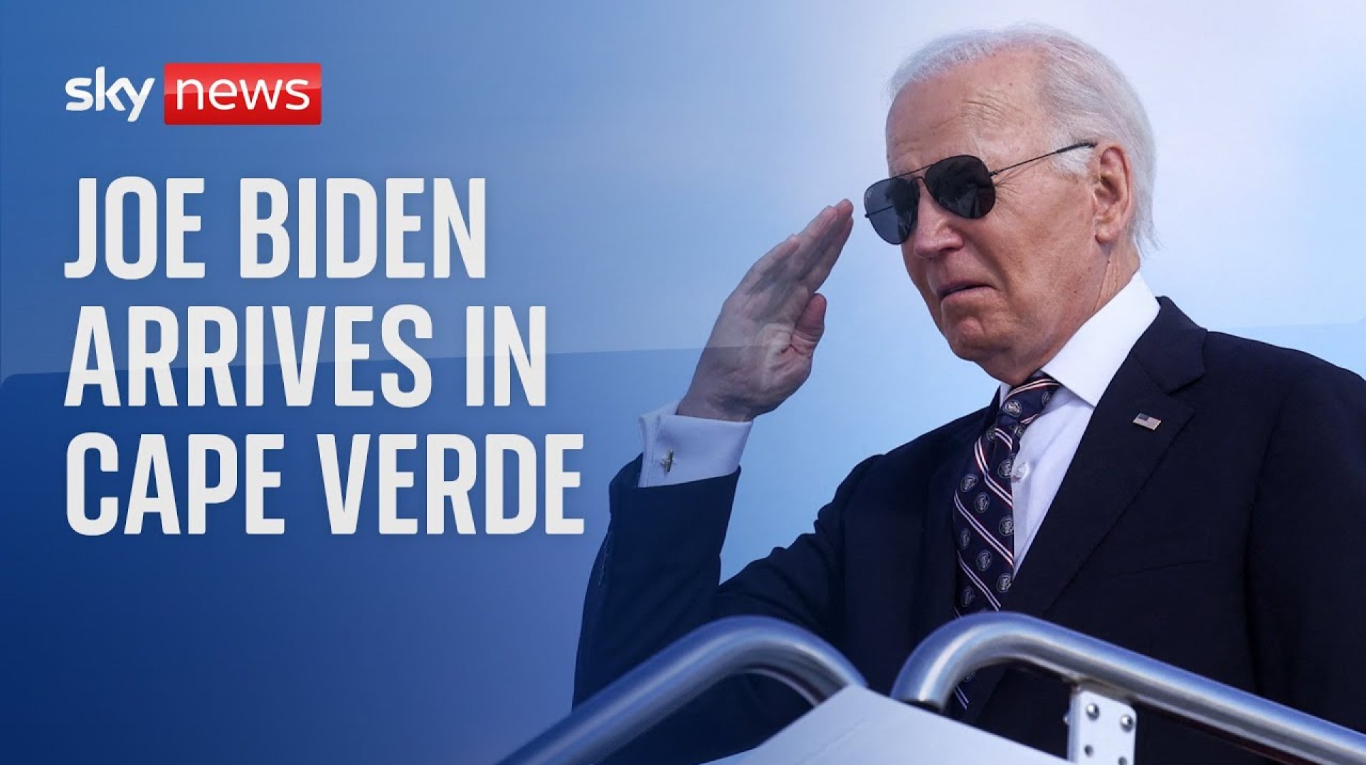 US President Joe Biden lands in Cape Verde US President Joe Biden lands in Cape Verde