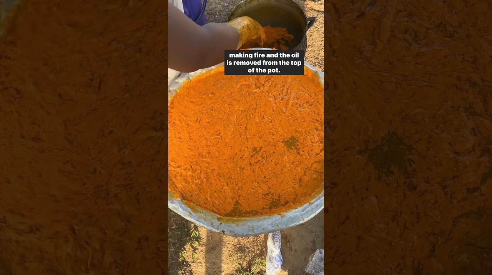 How traditional palm oil is made in Volta Region, Ghana #westafricanfood How traditional palm oil is made in Volta Region, Ghana #westafricanfood