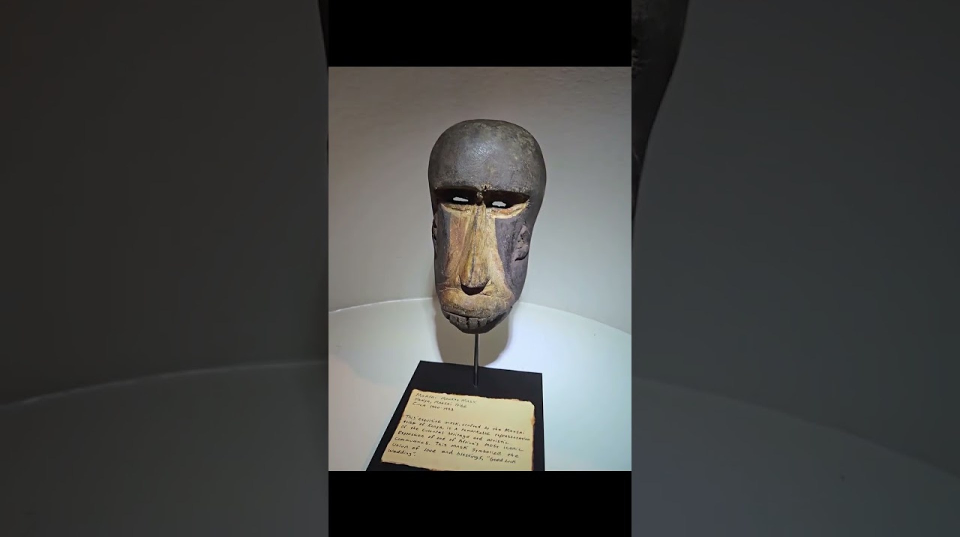Authentic Handcrafted Maasai Monkey Mask – Kenyan Tribal Art #africanart #tribalart #artcollector Authentic Handcrafted Maasai Monkey Mask – Kenyan Tribal Art #africanart #tribalart #artcollector