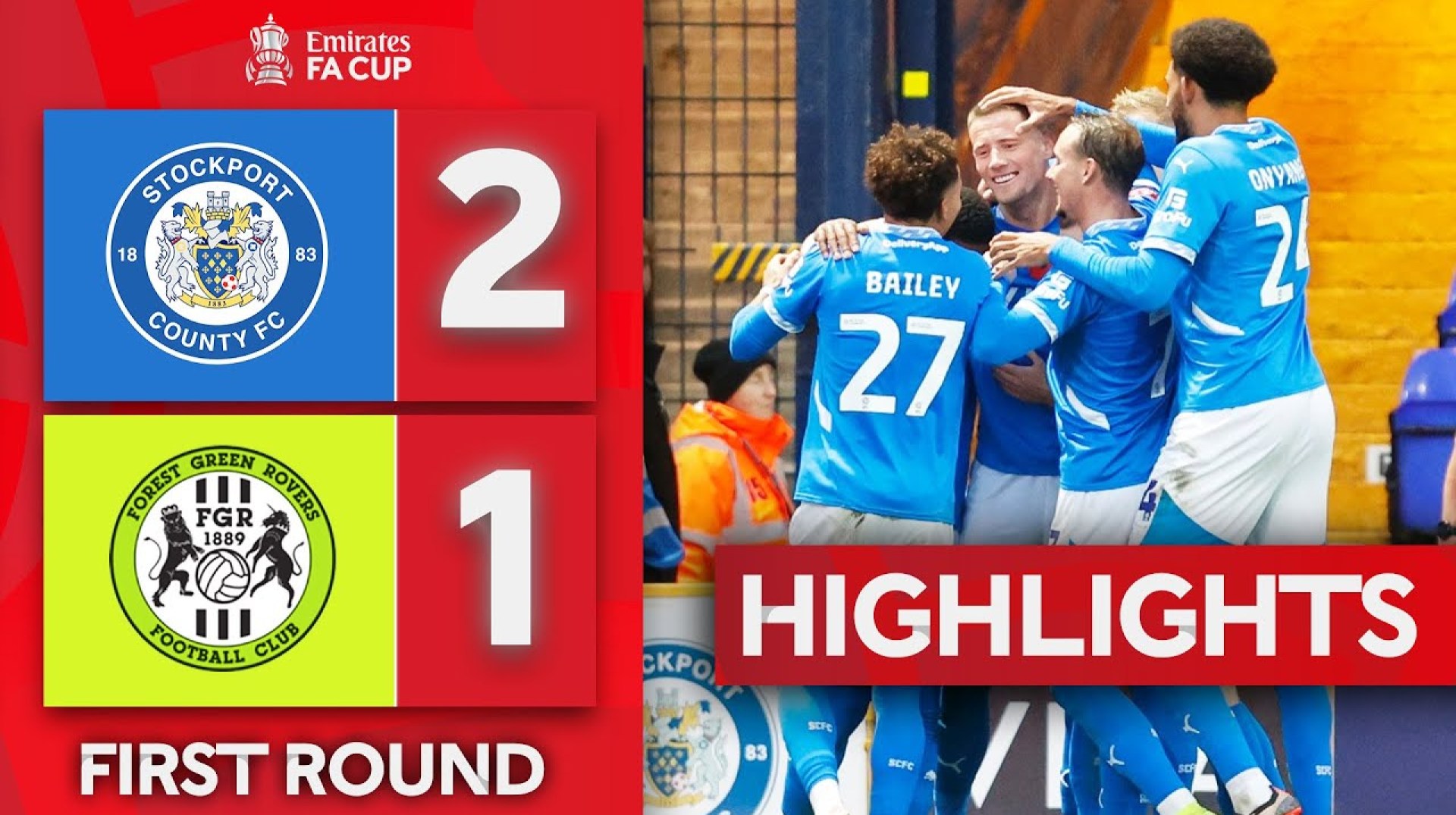 Wootton Rescues The Hatters | Stockport County 2-1 Forest Green Rovers | Emirates FA Cup 24-25 Wootton Rescues The Hatters | Stockport County 2-1 Forest Green Rovers | Emirates FA Cup 24-25