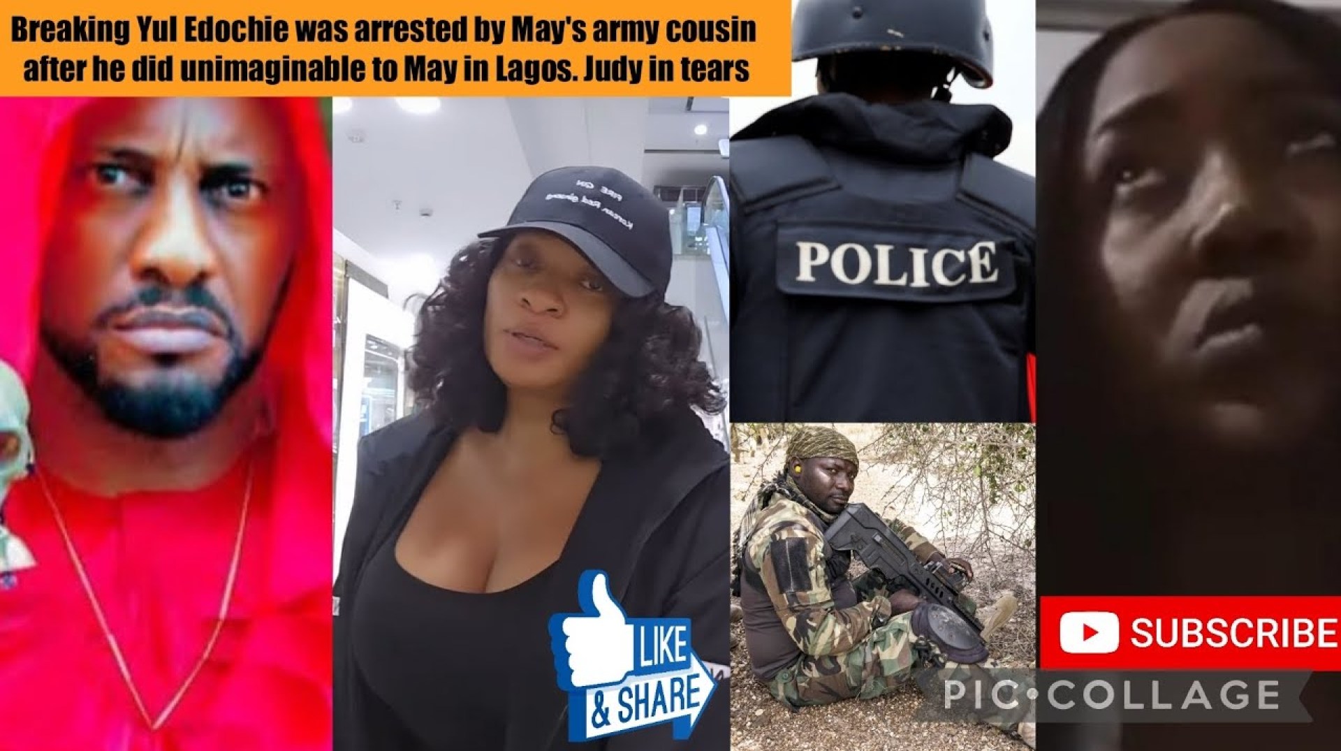Breaking Yul Edochie was arrested by May's army cousin after he did unimaginable to May in Lagos Breaking Yul Edochie was arrested by May's army cousin after he did unimaginable to May in Lagos