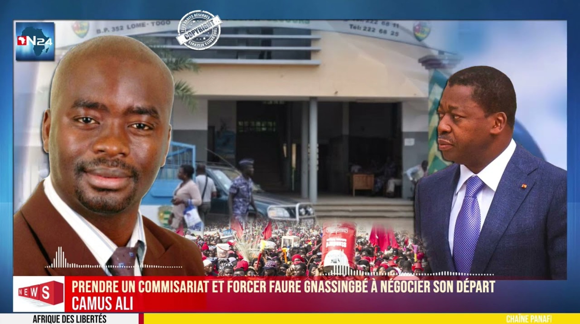 CAMUS ALI : Prendre un commisariat et forcé Faure Gnassingbé à négocier son départ CAMUS ALI : Prendre un commisariat et forcé Faure Gnassingbé à négocier son départ