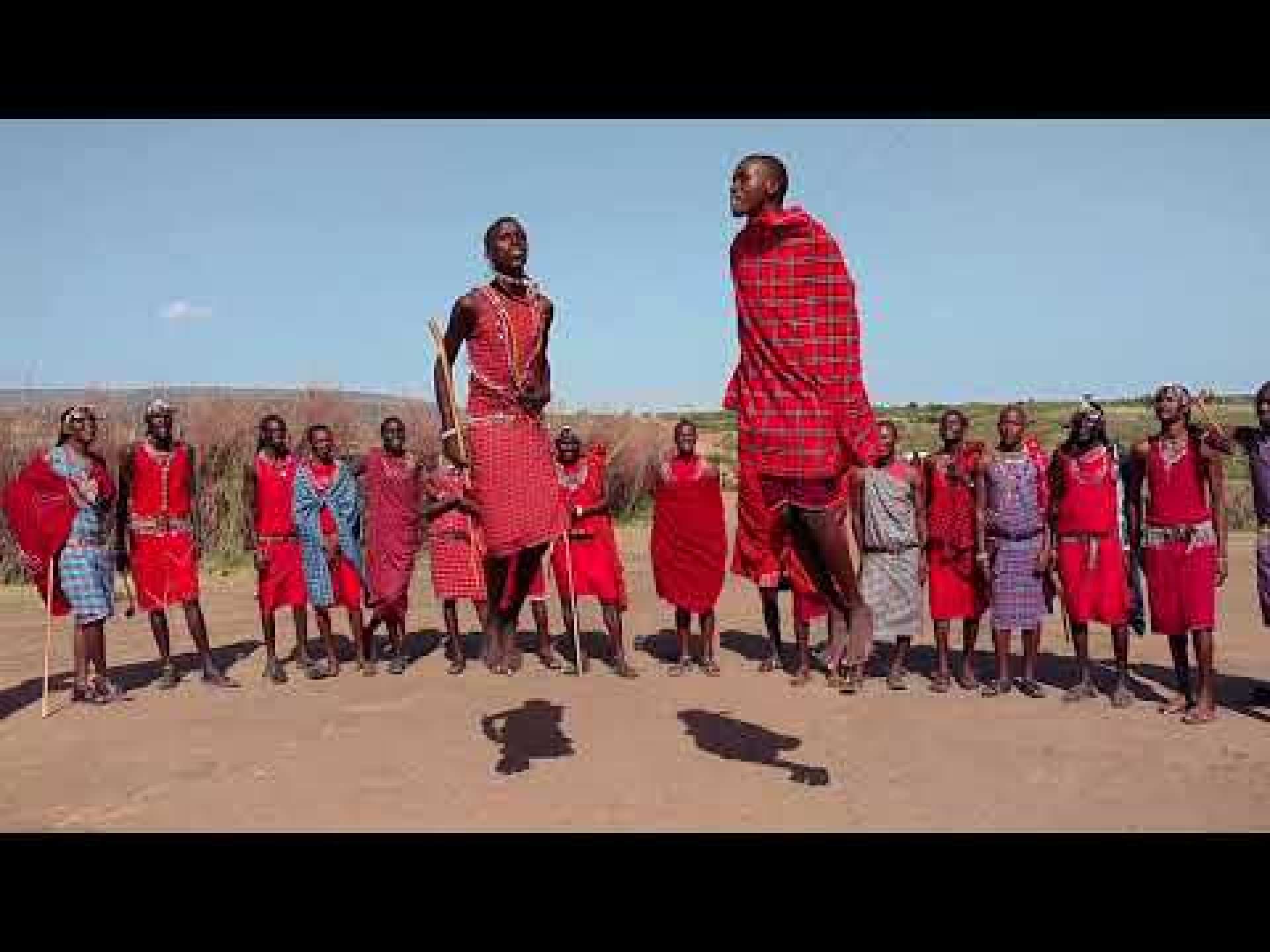 Maasai jumping contest Maasai jumping contest