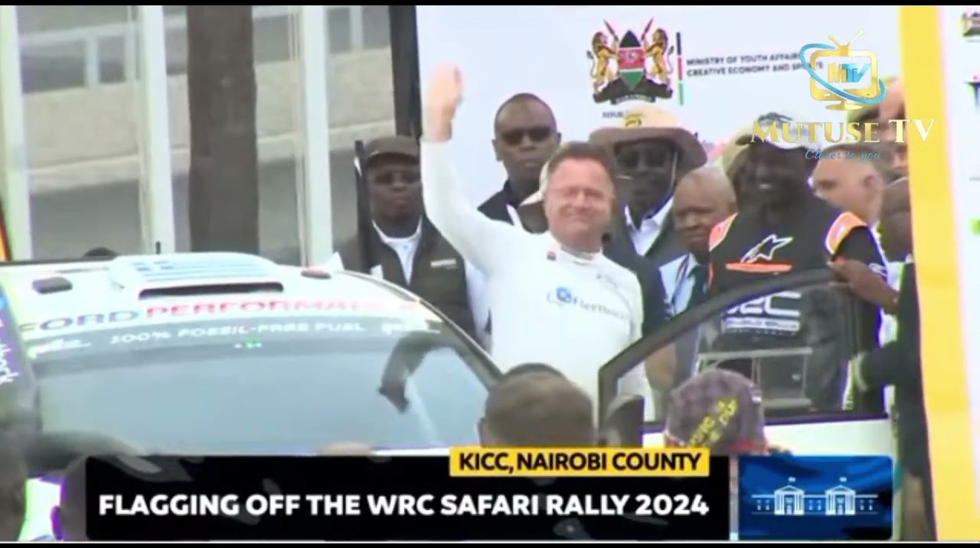 PRESIDENT WILLIAM RUTO FLAGS OFF SAFARI RALLY 2024. PRESIDENT WILLIAM RUTO FLAGS OFF SAFARI RALLY 2024.