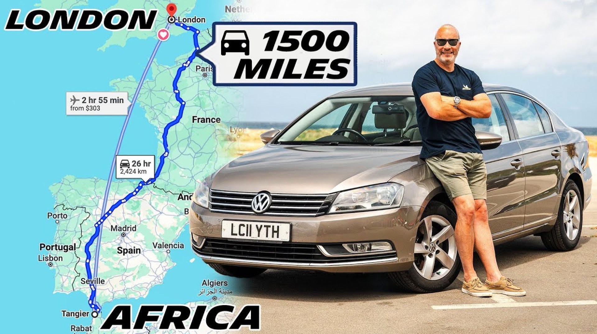 2388km on One Tank Africa to London!?!?! 1500 Miles | 4k 2388km on One Tank Africa to London!?!?! 1500 Miles | 4k