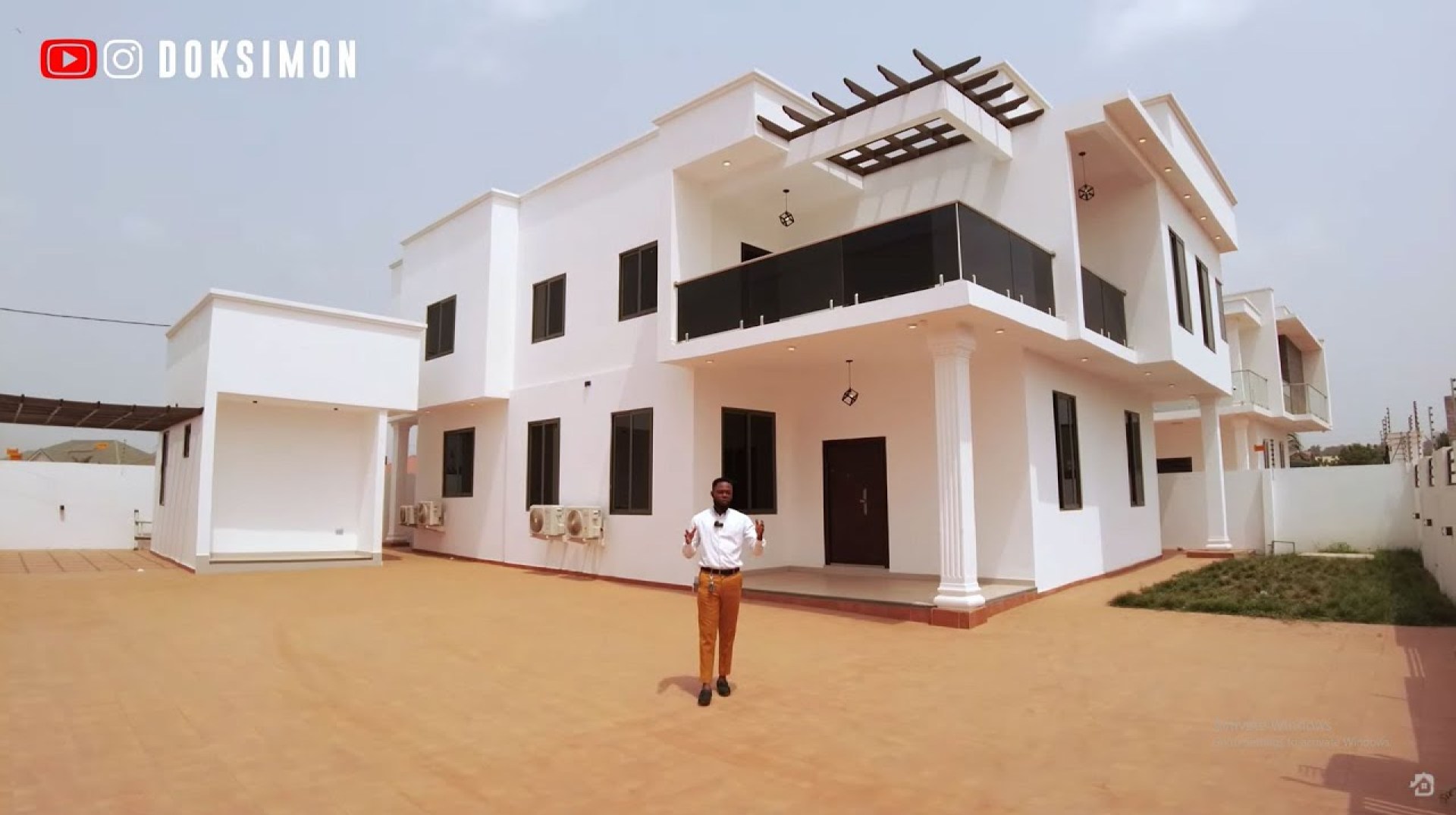 Touring a Stunning 0,000 Ultramodern House with Out house in Accra Ghana Touring a Stunning 0,000 Ultramodern House with Out house in Accra Ghana