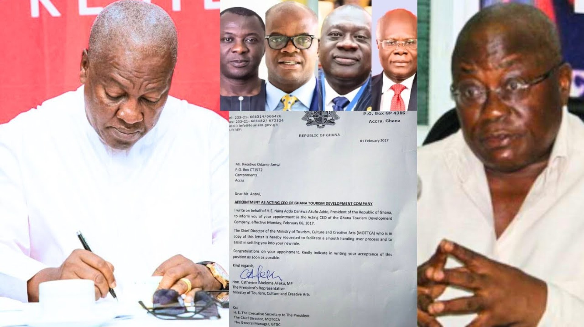 BREAK! President Mahama Terminates Addo's Last Minute Appointment. Mahama First Day In Office BREAK! President Mahama Terminates Addo's Last Minute Appointment. Mahama First Day In Office