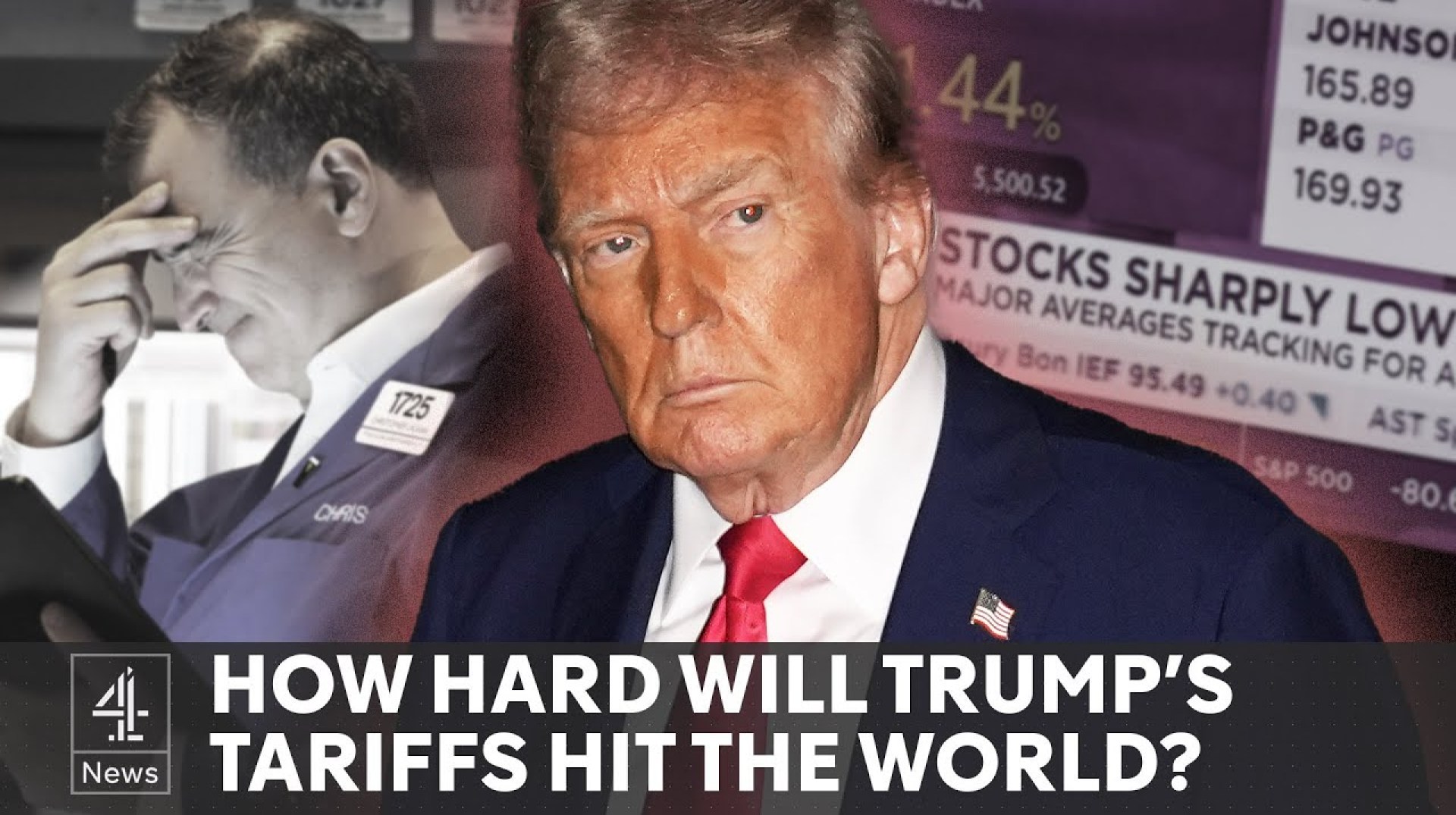 Stock markets tumble as world prepares for Trump tariffs Stock markets tumble as world prepares for Trump tariffs