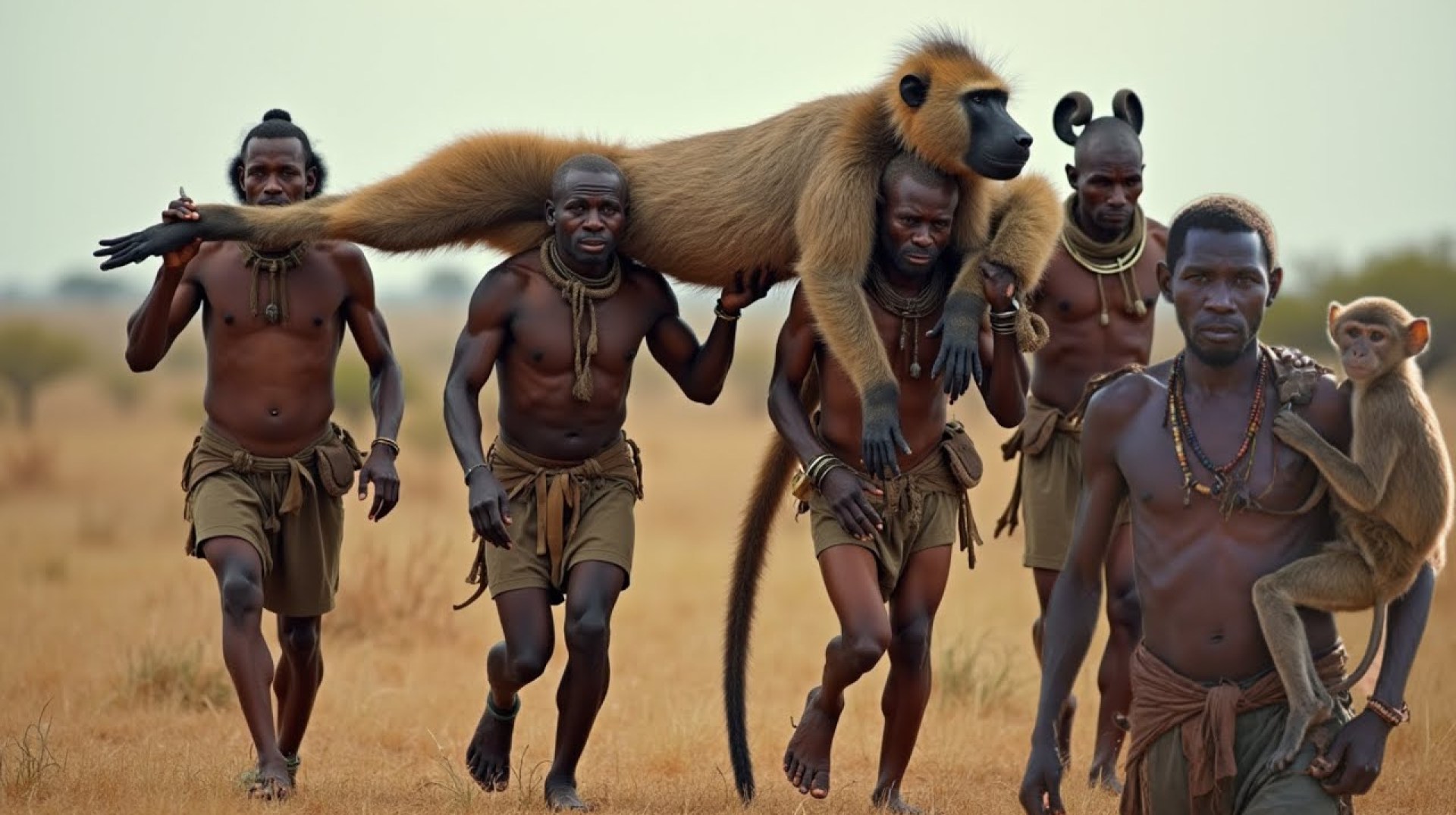 WILD Baboon Monkey HUNT with Africa's MOST FEARLESS Hadzabe Tribe! WILD Baboon Monkey HUNT with Africa's MOST FEARLESS Hadzabe Tribe!