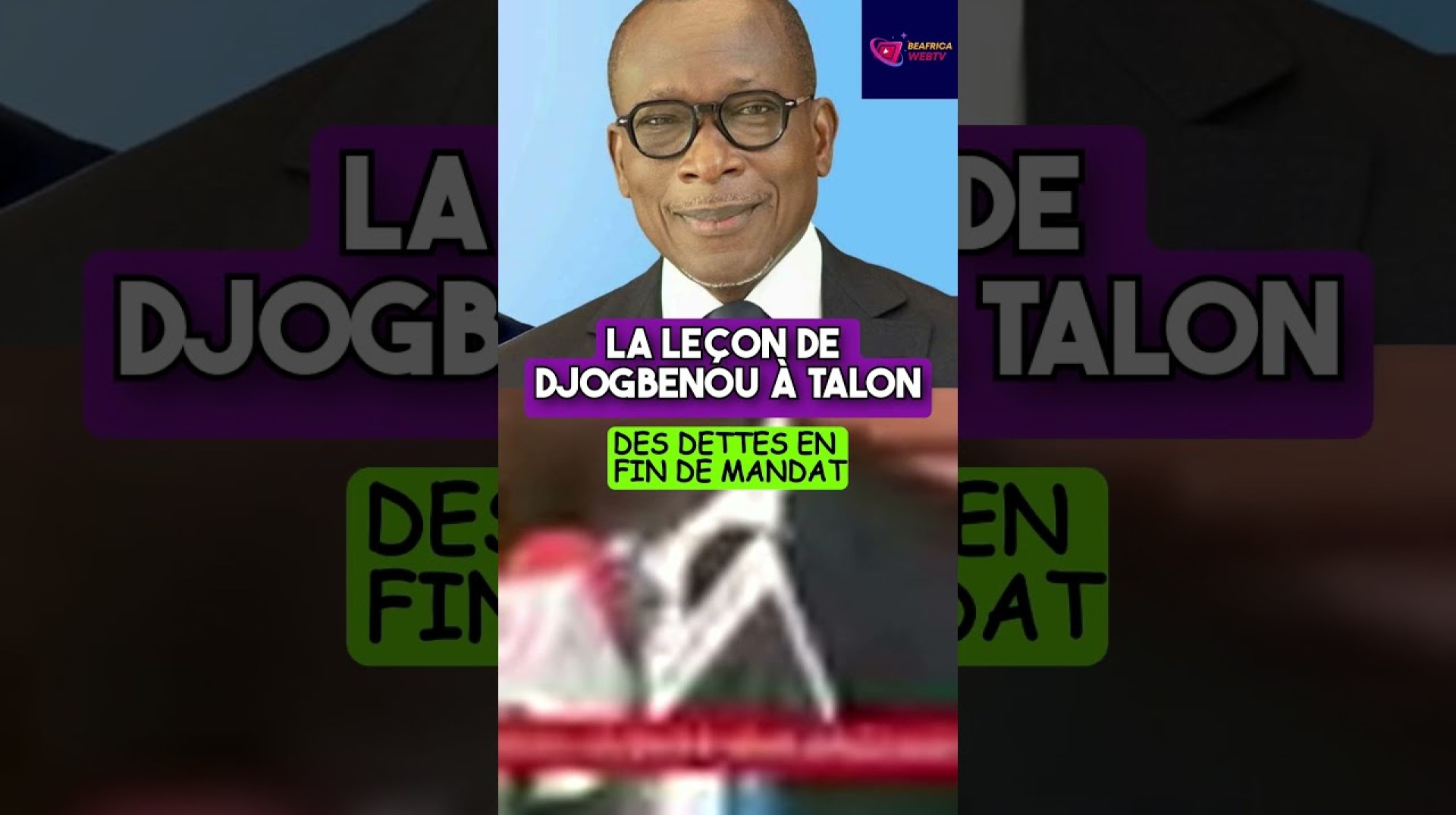 Endettement en fin de mandat de Patrice Talon : la leçon de Joseph Djogbenou à Patrice Talon Endettement en fin de mandat de Patrice Talon : la leçon de Joseph Djogbenou à Patrice Talon