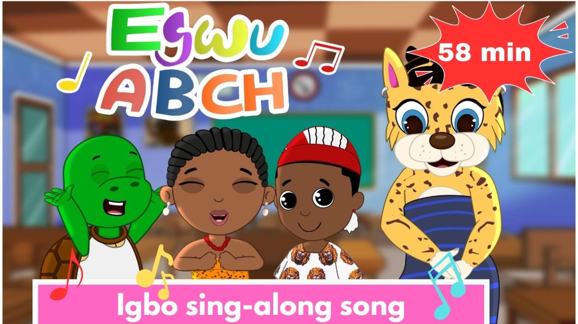 Learn the Igbo Alphabet Song (Extended) | Egwu A B Ch for 58 minutes Learn the Igbo Alphabet Song (Extended) | Egwu A B Ch for 58 minutes