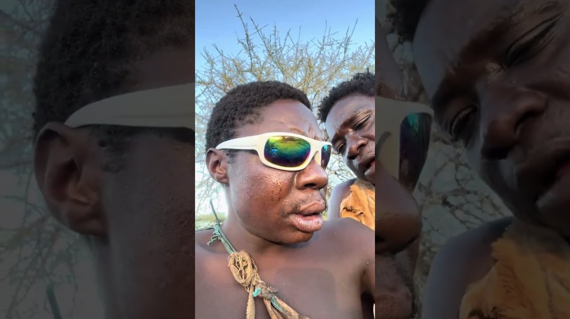 Hadzabe Tribe bushmen record their first selfie video Hadzabe Tribe bushmen record their first selfie video