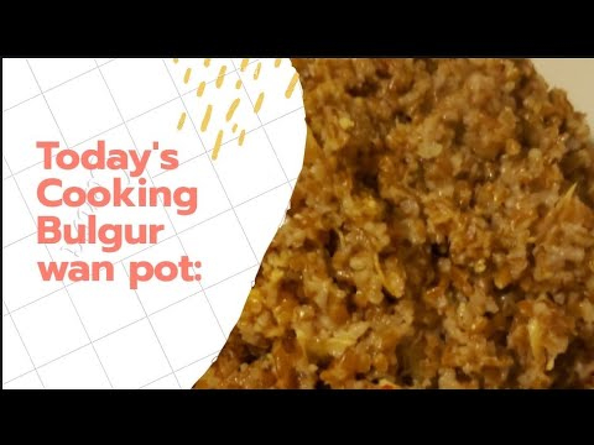 Bulgur wan pot- Sierra Leone food Bulgur wan pot- Sierra Leone food