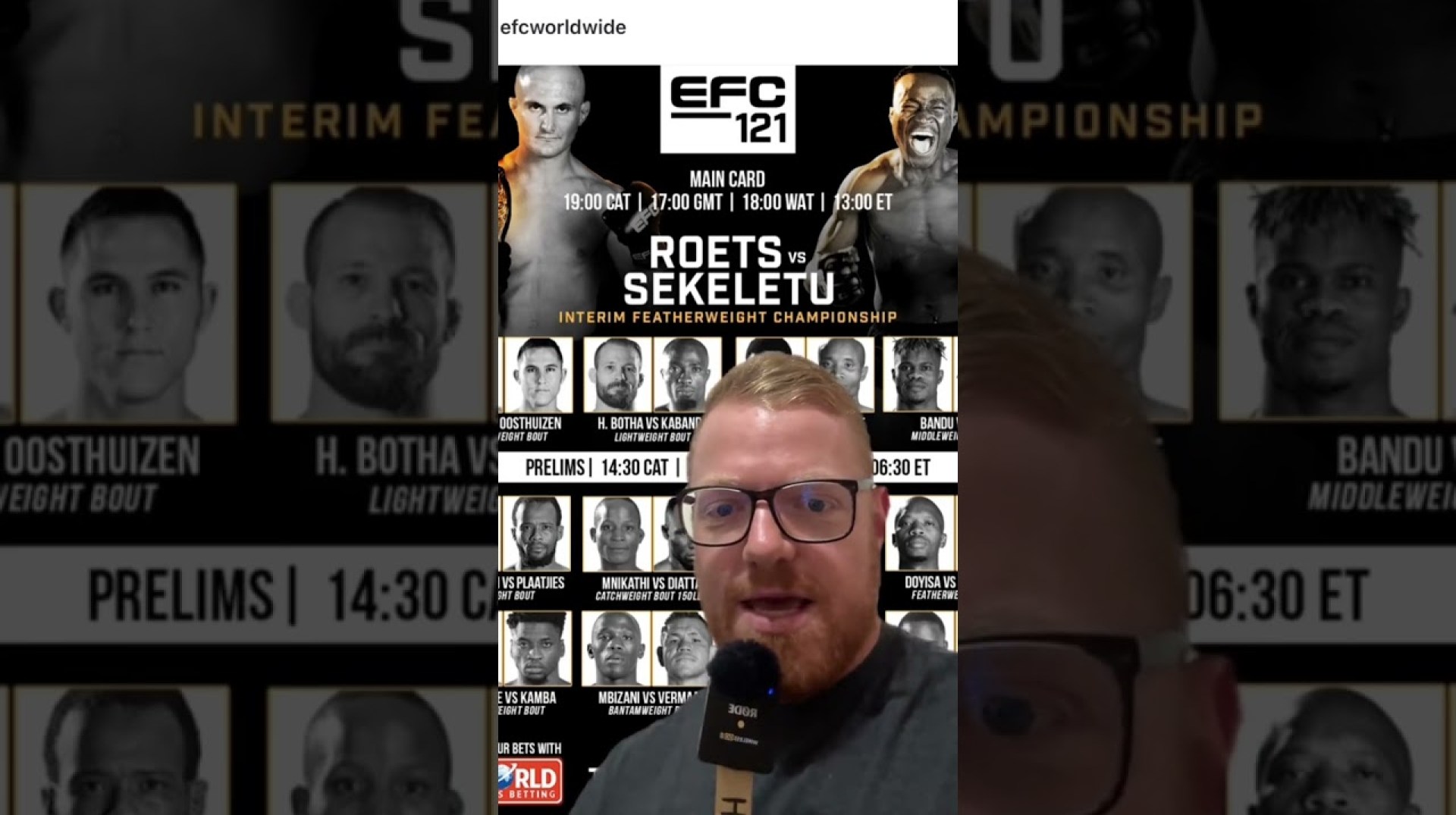 Come Watch Some Fights With Me for EFC 121 #shorts #mma #efc #livestream #southafrica Come Watch Some Fights With Me for EFC 121 #shorts #mma #efc #livestream #southafrica