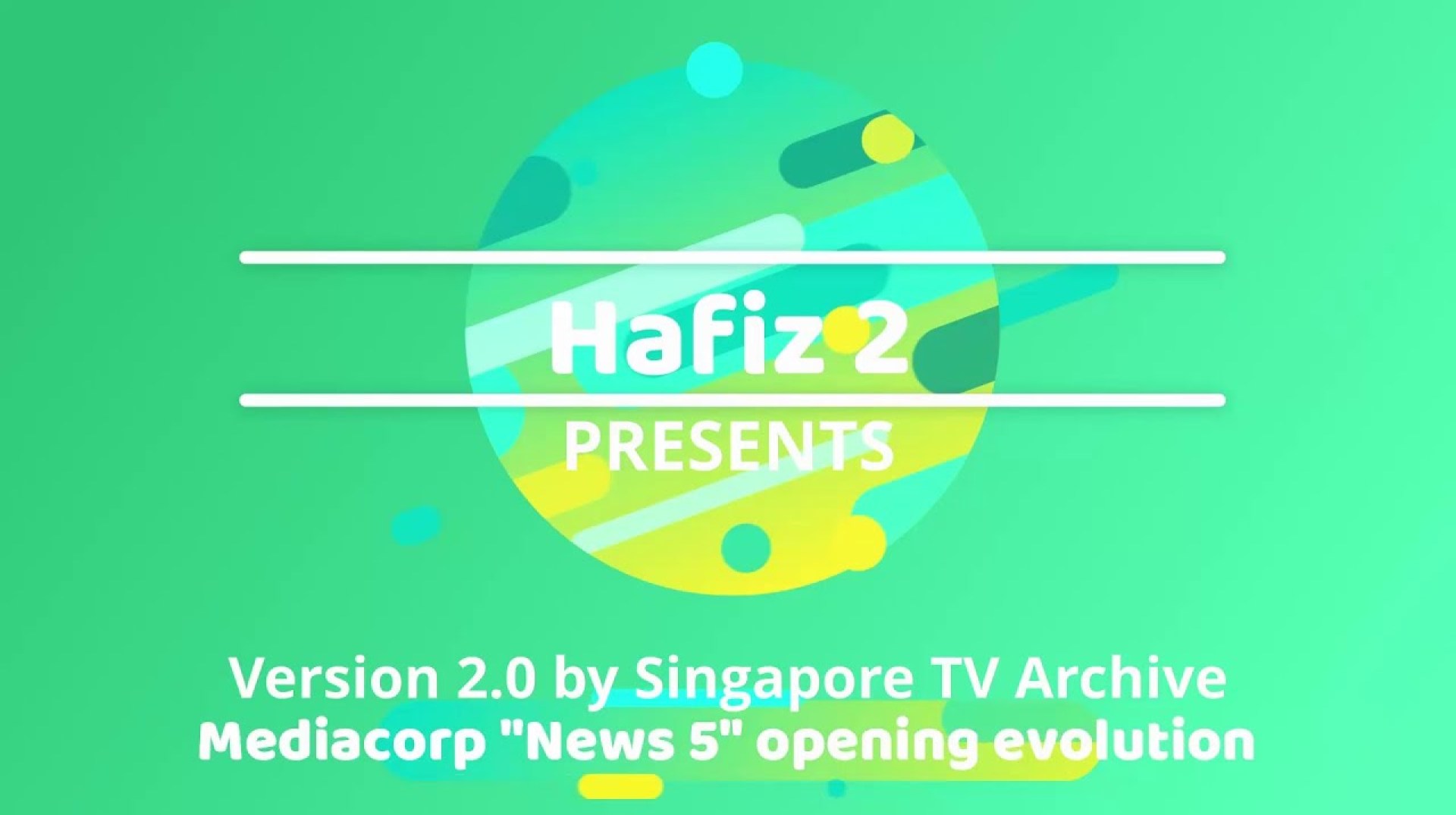 Mediacorp Channel 5 News Tonight Opening Evolution 2.0 Mediacorp Channel 5 News Tonight Opening Evolution 2.0