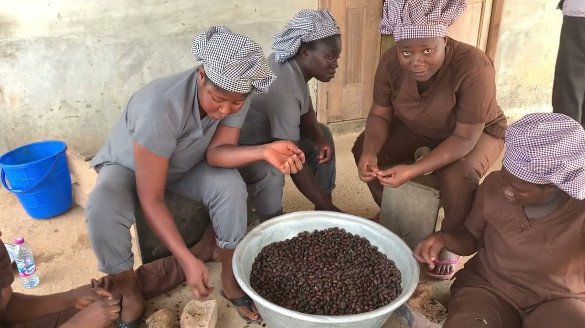 Hand Shelling Kombo Nuts #ghana #naturalpainrelief Hand Shelling Kombo Nuts #ghana #naturalpainrelief