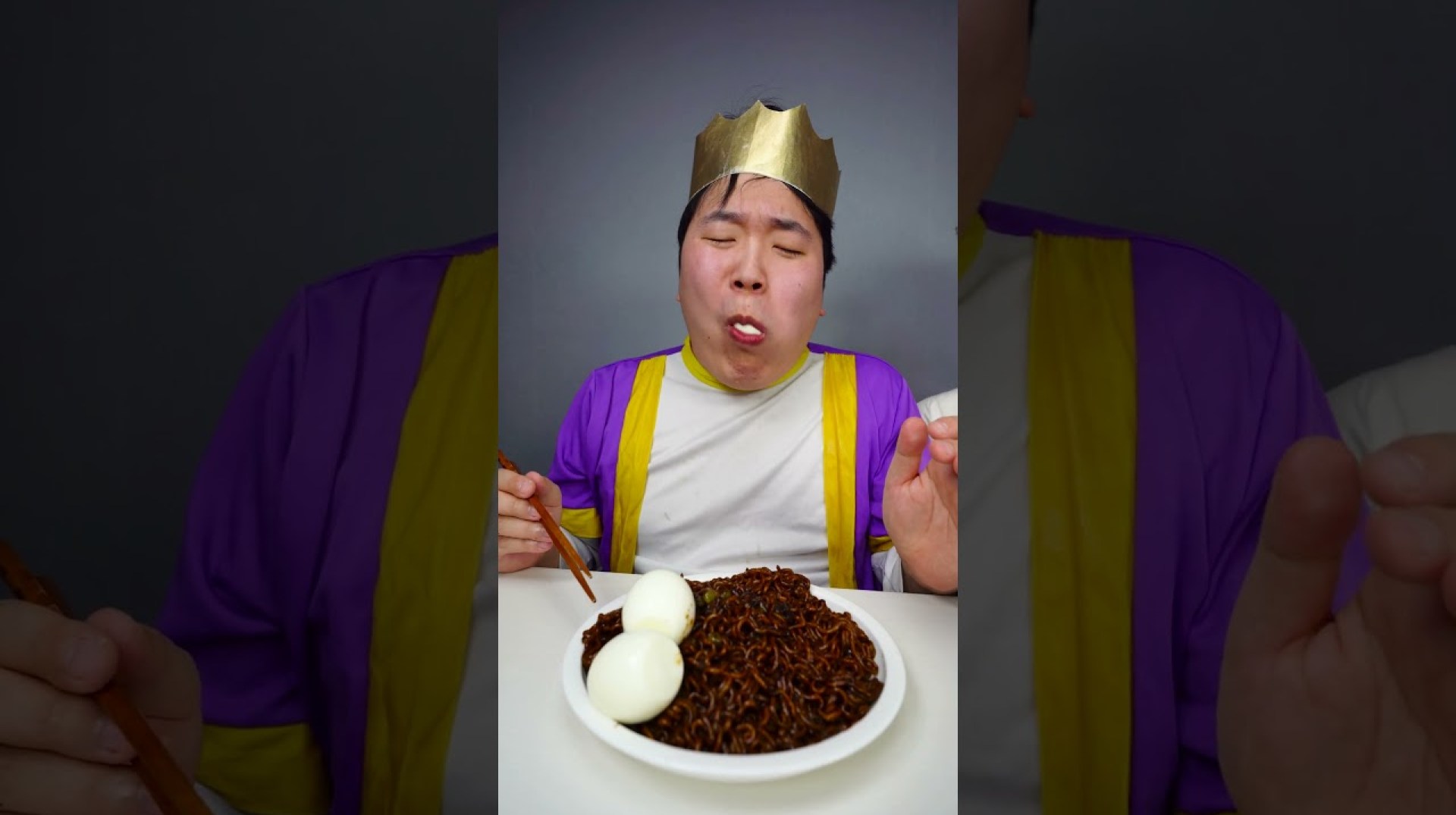ASMR MUKBANG | Spicy Chicken , black bean noodles! eating HUBA #shorts ASMR MUKBANG | Spicy Chicken , black bean noodles! eating HUBA #shorts