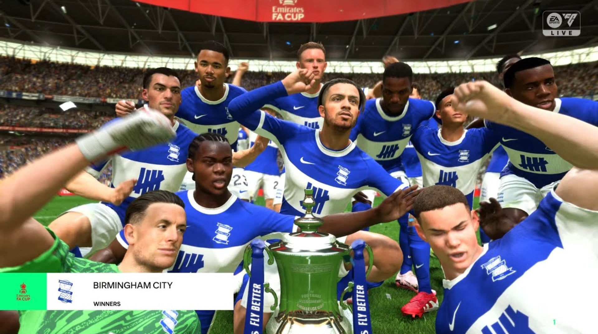 EA SPORTS FC 25 Birmingham city winning the Emirates FA cup Final EA SPORTS FC 25 Birmingham city winning the Emirates FA cup Final