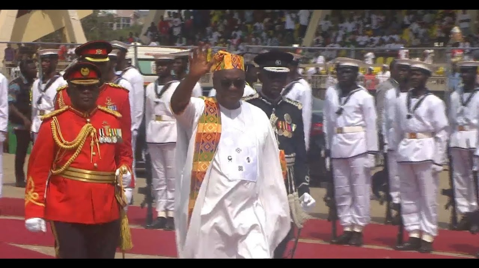 Watch the moment John Mahama arrived for his investiture as President of Ghana Watch the moment John Mahama arrived for his investiture as President of Ghana