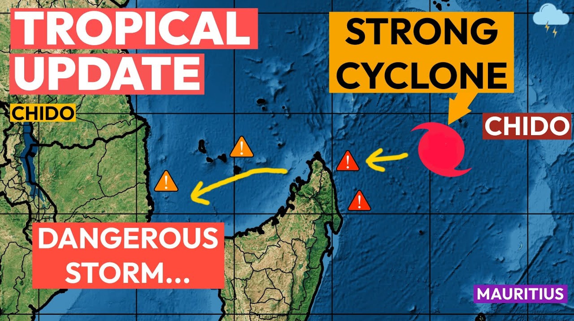 Dangerous Cyclone Chido Threat to Madagascar, Mozambique, Comoros & Mayotte… Dangerous Cyclone Chido Threat to Madagascar, Mozambique, Comoros & Mayotte…