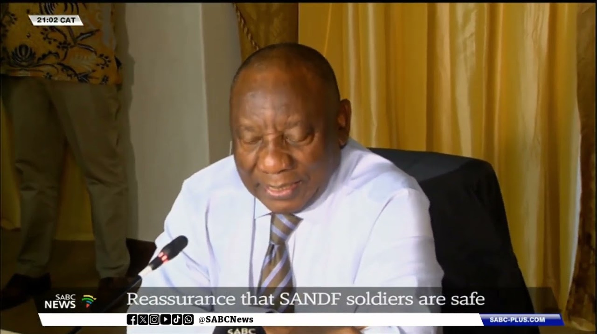 DRC Conflict I 'SANDF soldiers in a safe place' – President Ramaphosa DRC Conflict I 'SANDF soldiers in a safe place' – President Ramaphosa
