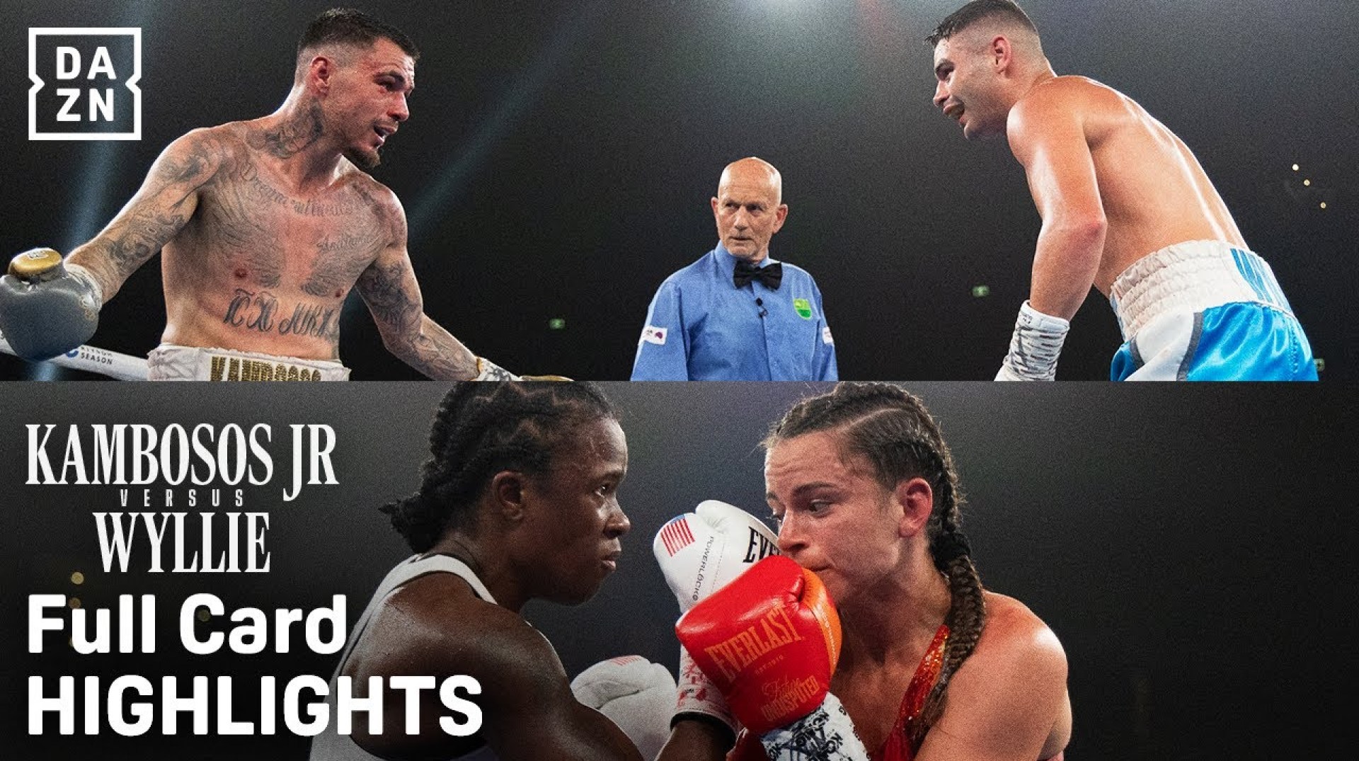 Enjoy the highlights from the full Kambosos vs Wyllie card. Enjoy the highlights from the full Kambosos vs Wyllie card.