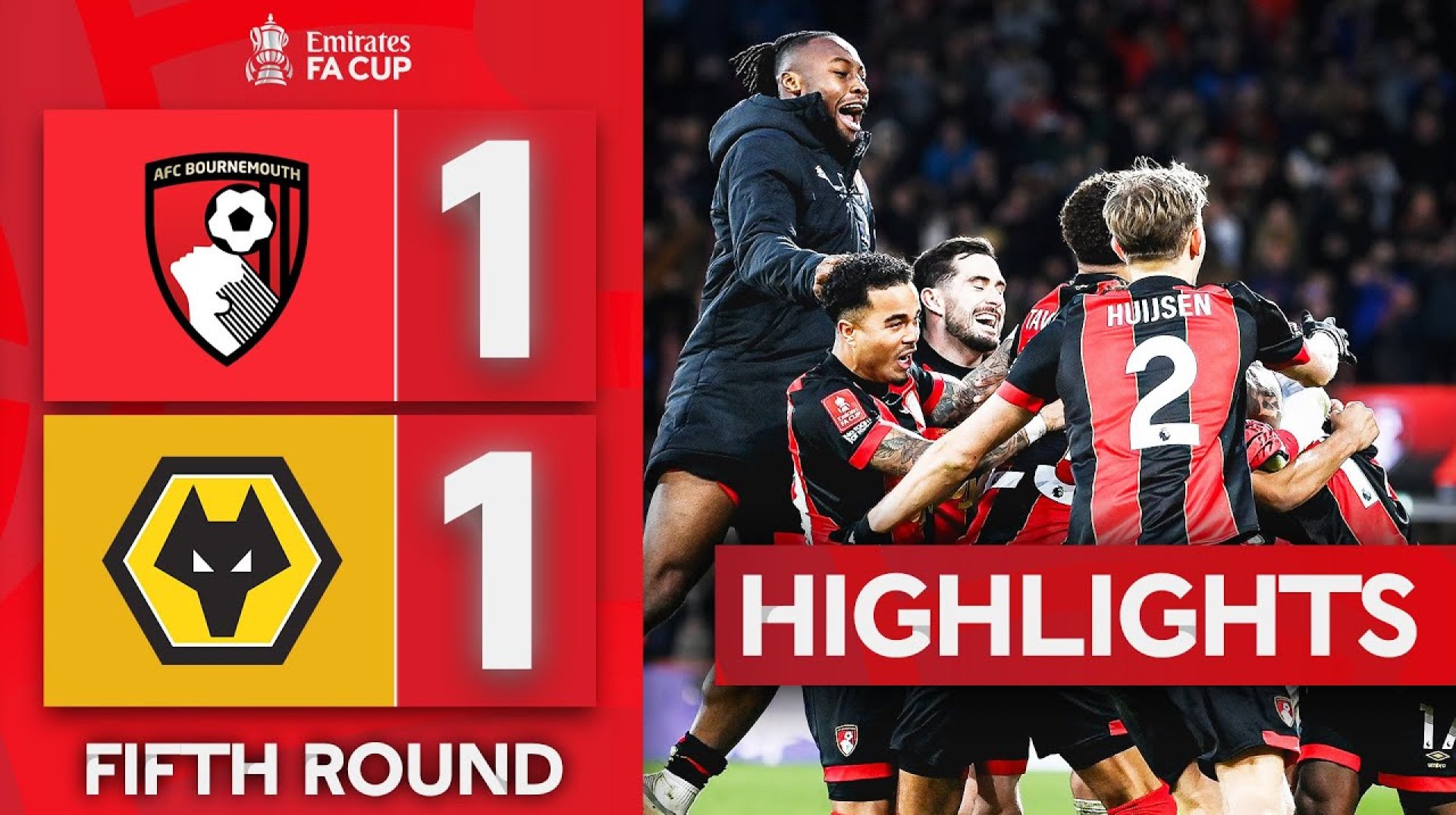 Cherries Win Penalty Shoot-out Thriller! | Bournemouth 1-1 (5-4 Pens) Wolves | Emirates FA Cup 24-25 Cherries Win Penalty Shoot-out Thriller! | Bournemouth 1-1 (5-4 Pens) Wolves | Emirates FA Cup 24-25