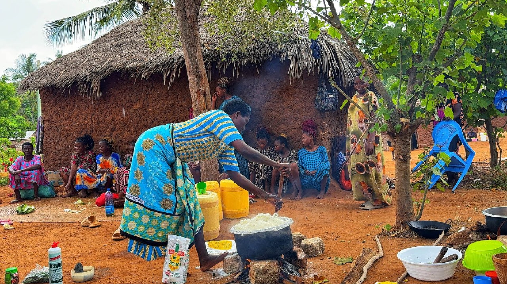 African village life #cooking Village food Roasted Mango Chicken stew with ugali for breakfast African village life #cooking Village food Roasted Mango Chicken stew with ugali for breakfast