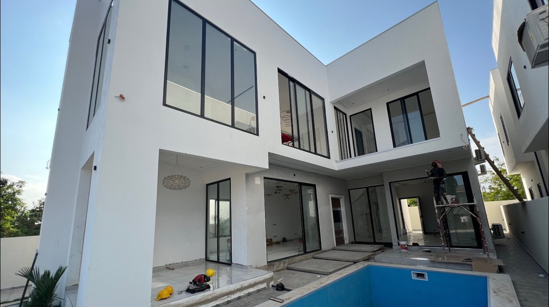 Duplex 4 bedrooms with Swimming pool at EAST LEGON GHANA with maiden room for sale||Tour 014 Duplex 4 bedrooms with Swimming pool at EAST LEGON GHANA with maiden room for sale||Tour 014