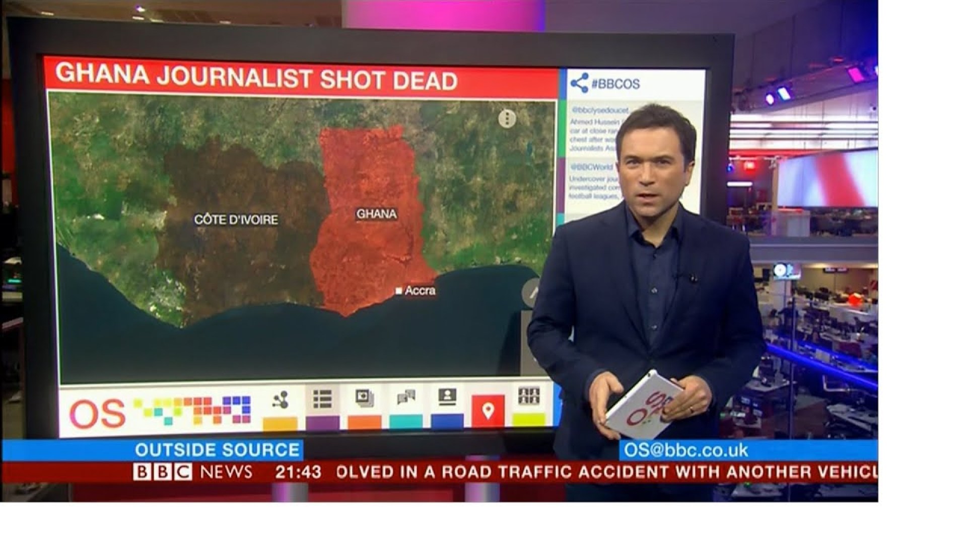 Undercover journalist shot dead (Ghana) – BBC News – 17th January 2019 Undercover journalist shot dead (Ghana) – BBC News – 17th January 2019