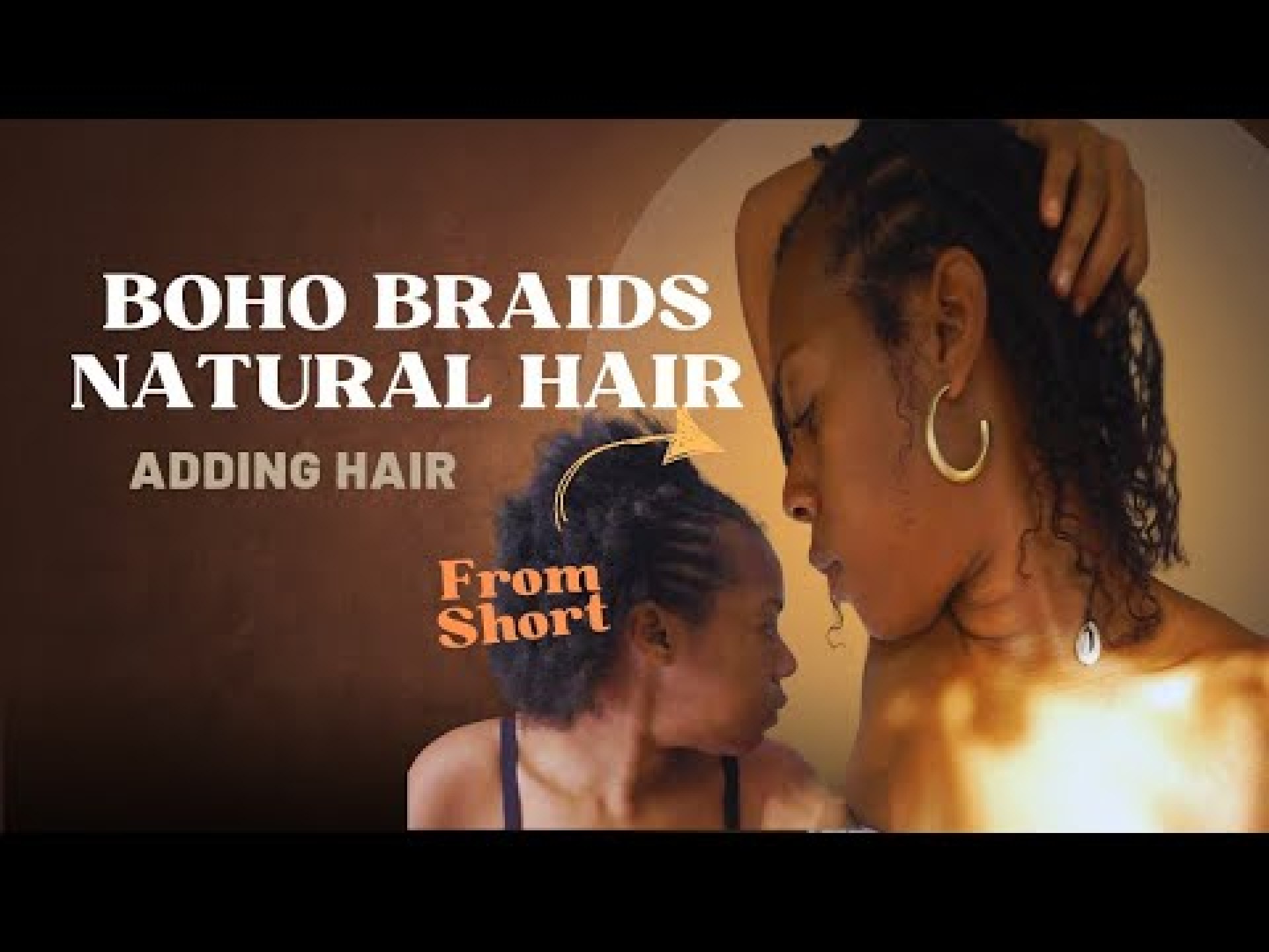 Boho Braids on Natural Hair adding hair | protective Hairstyle Boho Braids on Natural Hair adding hair | protective Hairstyle