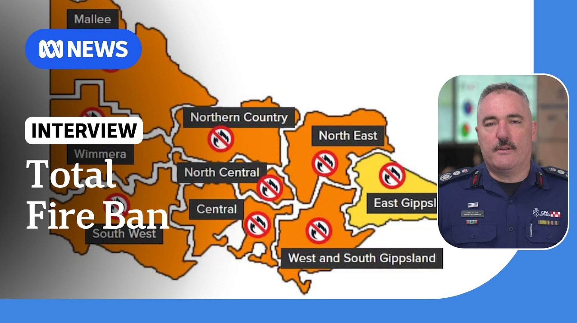 Total fire ban in place across Victoria as ‘extreme’ bushfire danger looms | ABC News Total fire ban in place across Victoria as ‘extreme’ bushfire danger looms | ABC News